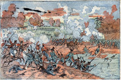 Guerre de la Quatrième Coalition : vue de la bataille de Friedland - French School