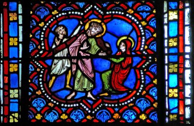 Fenêtre s2-L représentant la Via Crucis - French School