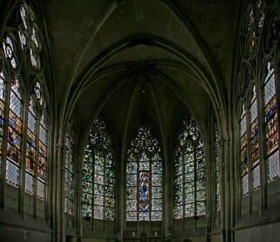 Fenêtre w0 représentant les fenêtres de la chapelle sur l