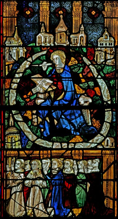 Fenêtre w12 représentant la Vierge Marie à l