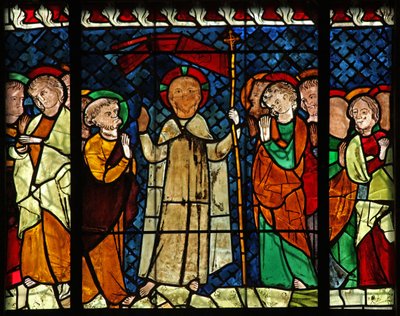 Fenêtre w14 représentant le Christ apparaissant à ses disciples - French School