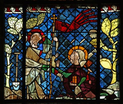 Fenêtre w14 représentant une scène de Résurrection : Noli Me Tangere - French School