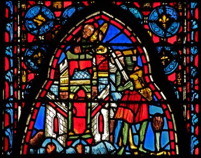 Saintes Reliques : Héraclius devant la porte scellée miraculeuse à Jérusalem - French School
