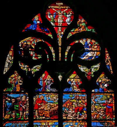 Crucifixion avec Marie et Jean, la Via Crucis, la Déposition - French School