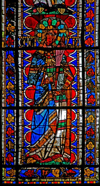 Fenêtre w202 représentant Sainte Cécile - French School