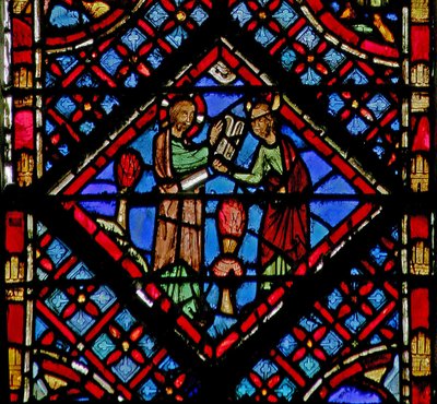 Dieu donne à Moïse un nouveau jeu des Tables de la Loi Ex XXXIV 28 - French School