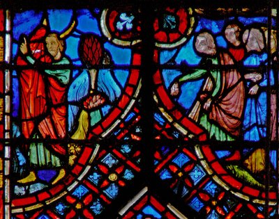 Moïse cache son visage ; et le peuple offre ses manteaux. Ex XXXIV 33-35 - French School