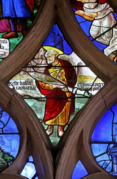Saint Pierre porte un poisson - pour entrer à Capharnaüm - French School