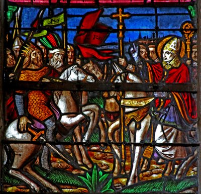 Fenêtre w3 - Saint Alpin empêche Attila de piller Châlons - French School
