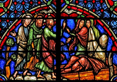 La résurrection de Lazare - French School