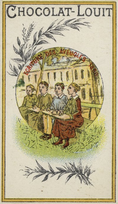 Écriture pour les aveugles, 1830 - French School