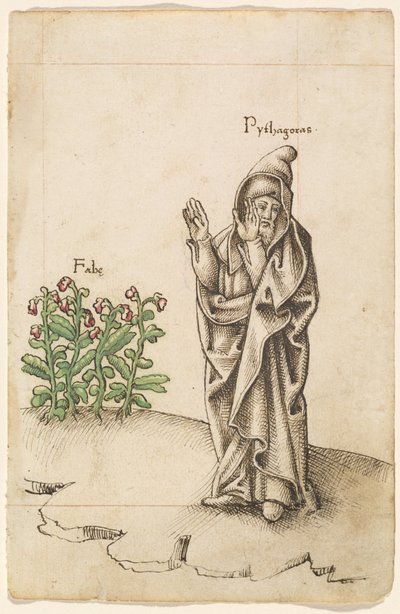 "Ne mangez pas de haricots" [fol. 25 recto] - French early 16th Century
