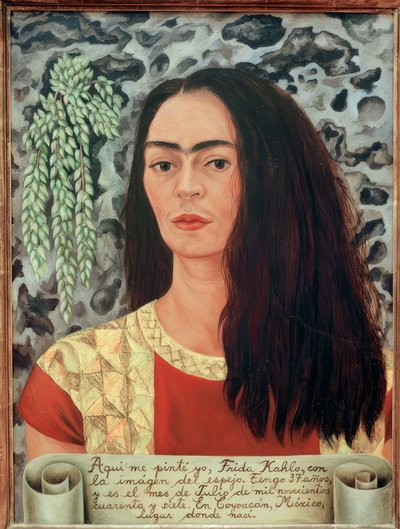 Autoportrait avec les cheveux détachés - Frida Kahlo