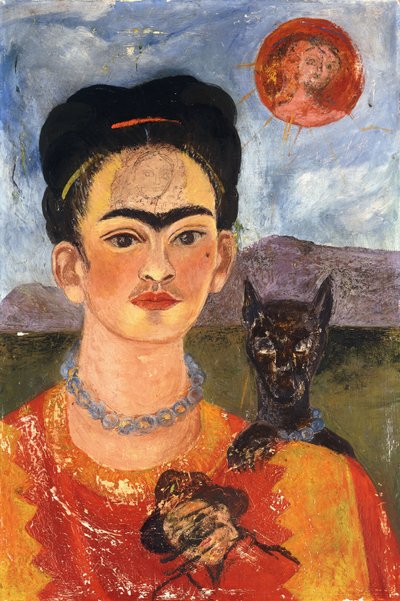 Autoportrait avec Diego sur ma poitrine ; Autoretrato con Diego en mi Pecho, vers 1953-54 (huile sur masonite) - Frida Kahlo
