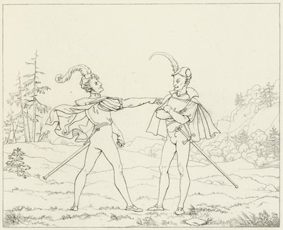 Illustration pour le Faust de Goethe - Friedrich August Moritz Retzsch