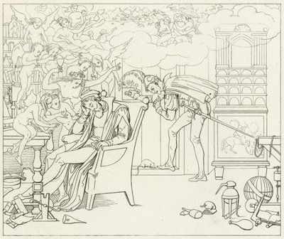 Illustration pour le Faust de Goethe - Friedrich August Moritz Retzsch