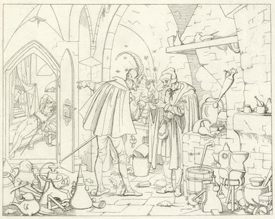 Illustration pour le Faust de Goethe - Friedrich August Moritz Retzsch