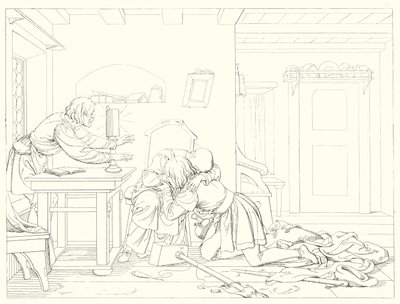 Illustration pour Lied von der Glocke de Schiller - Friedrich August Moritz Retzsch