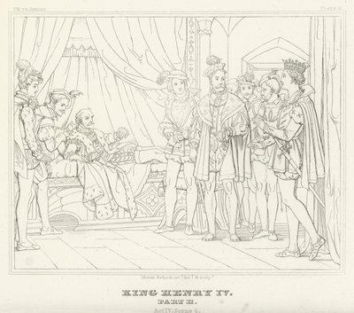 Le Roi Henri IV, Deuxième Partie, Acte IV, Scène 4 - Friedrich August Moritz Retzsch