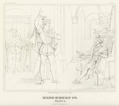 Le Roi Henri IV, Partie I, Acte III, Scène 3 - Friedrich August Moritz Retzsch