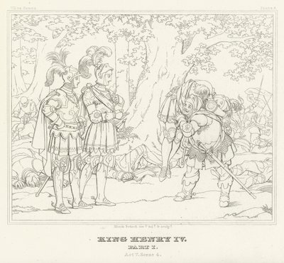 Le Roi Henri IV, Partie I, Acte V, Scène 4 - Friedrich August Moritz Retzsch