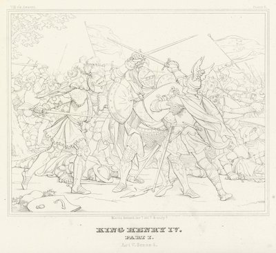 Le Roi Henri IV, Partie I, Acte V, Scène 4 - Friedrich August Moritz Retzsch
