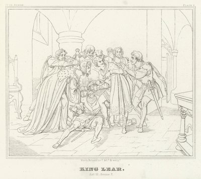 Le Roi Lear, Acte III, Scène 7 - Friedrich August Moritz Retzsch