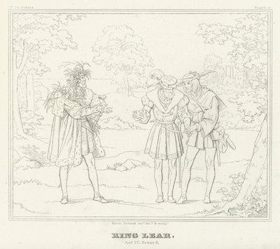 Le Roi Lear, Acte IV, Scène 6 - Friedrich August Moritz Retzsch