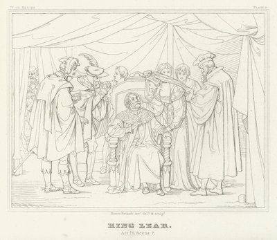 Le Roi Lear, Acte IV, Scène 7 - Friedrich August Moritz Retzsch