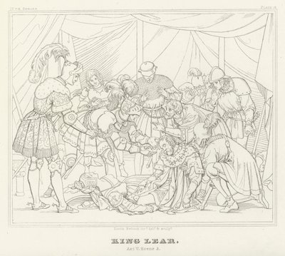 Le Roi Lear, Acte V, Scène 3 - Friedrich August Moritz Retzsch