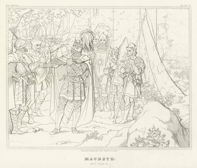 Macbeth, Acte V, Scène 5 - Friedrich August Moritz Retzsch