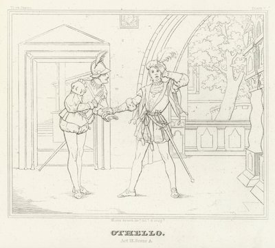 Othello, Acte III, Scène 3 - Friedrich August Moritz Retzsch