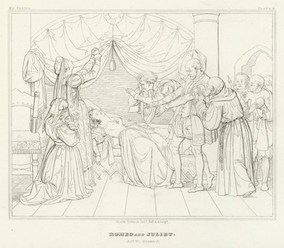 Roméo et Juliette, Acte IV, Scène 5 - Friedrich August Moritz Retzsch