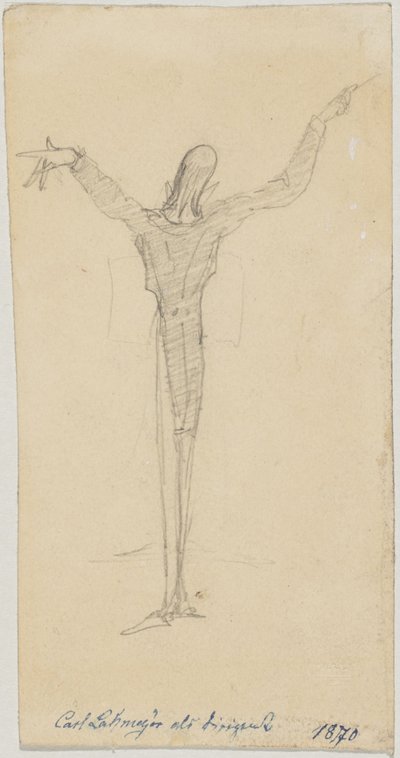 Caricature de Carl Lahmeyer en chef d