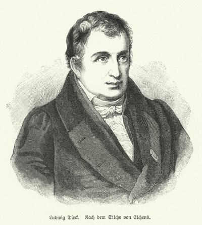 Ludwig Tieck, poète et critique allemand (lithographie) - Friedrich Eduard Eichens