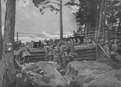 Première Guerre mondiale : soldats allemands combattant dans les Vosges - Friedrich Fennel