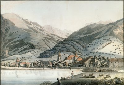 La ville de Villeneuve - Friedrich Georg Wexelberg