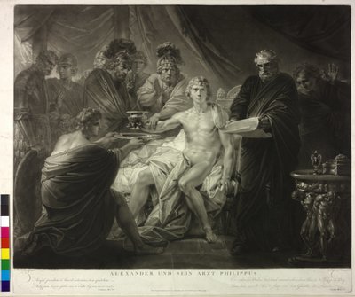 Alexandre le Grand et son médecin Philippe - Friedrich Heinrich Fuger