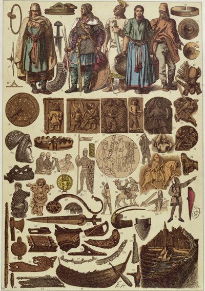 Costumes et objets scandinaves jusqu