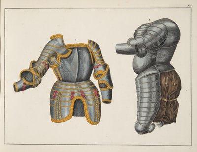 Armure, planche de 