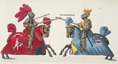 Deux chevaliers à un tournoi, planche de 