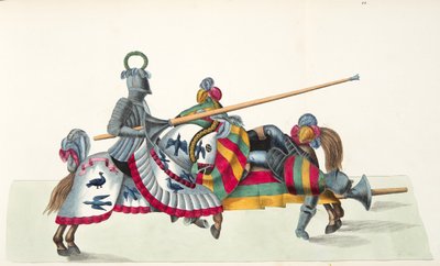 Deux chevaliers à un tournoi, planche de 