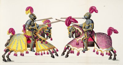 Deux chevaliers à un tournoi, planche de 