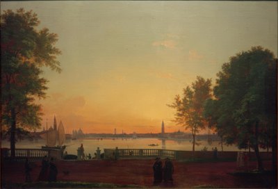 Vue de Venise depuis les Giardini Pubblici - Friedrich Nerly