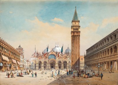 Piazza di San Marco, Venise par Friedrich Perlberg - Friedrich Perlberg