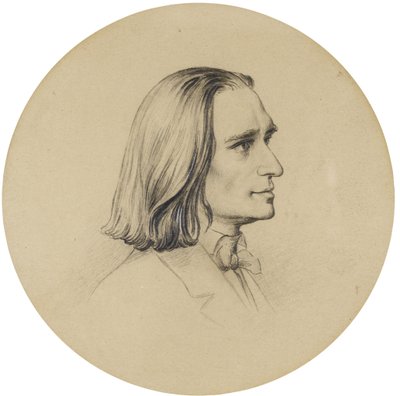 Portrait du compositeur Franz Liszt 1811-1886 - Friedrich Preller the Elder