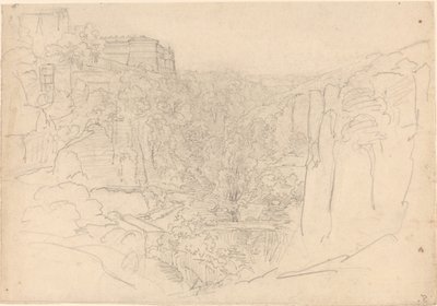 Château fortifié au-dessus d