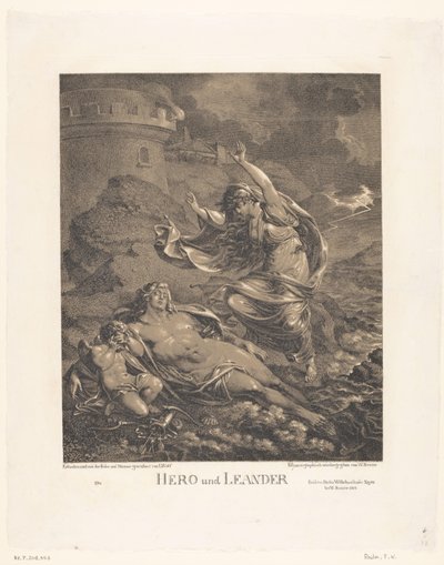 Héro et Léandre - Friedrich Wilhelm Reuter