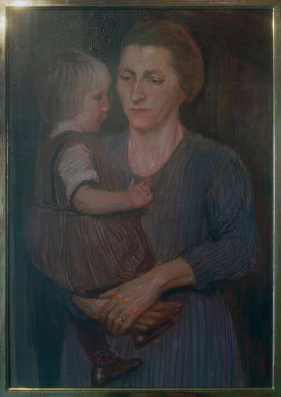 Mère et enfant - Fritz Mackensen