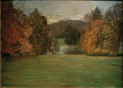 Parc en automne près de Weimar - Fritz Mackensen